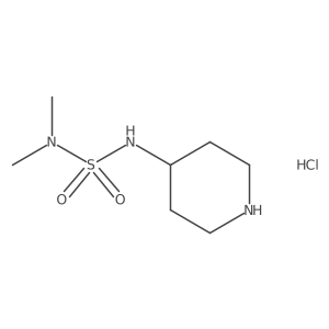 Dimethyl[(piperidin-4-yl)sulfamoyl]amine hydrochloride Structure