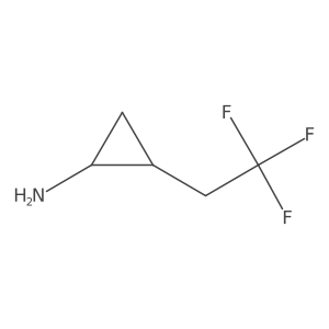 2-(2,2,2-Trifluoroethyl)cyclopropan-1-amine Structure
