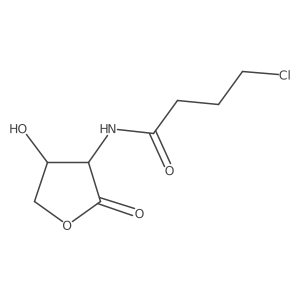 4-chloro-N-[(3R,4S)-4-hydroxy-2-oxooxolan-3-yl]butanamide Structure