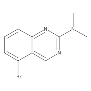 5-bromo-N,N-dimethylquinazolin-2-amine结构式