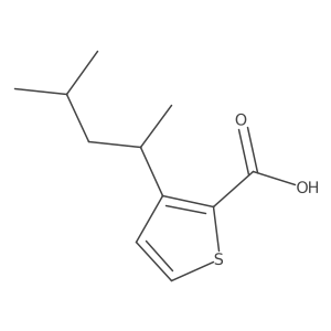 3-(4-Methylpentan-2-yl)thiophene-2-carboxylic acid Structure