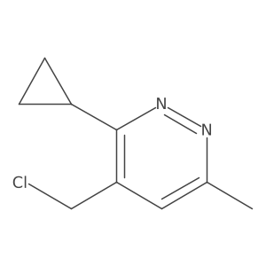 4-(Chloromethyl)-3-cyclopropyl-6-methylpyridazine Structure