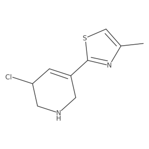3-Chloro-5-(4-methyl-1,3-thiazol-2-yl)-1,2,3,6-tetrahydropyridine Structure