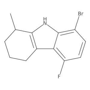 8-bromo-5-fluoro-1-methyl-2,3,4,9-tetrahydro-1H-carbazole Structure