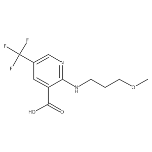 2-[(3-Methoxypropyl)amino]-5-(trifluoromethyl)pyridine-3-carboxylic acid Structure
