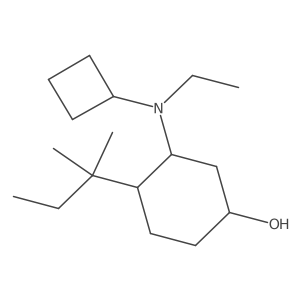 3-[Cyclobutyl(ethyl)amino]-4-(2-methylbutan-2-yl)cyclohexan-1-ol Structure
