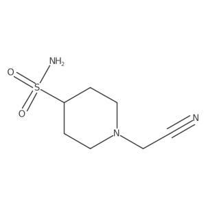 1-(Cyanomethyl)piperidine-4-sulfonamide结构式