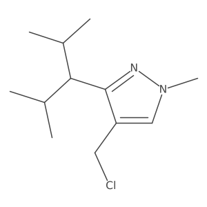 4-(chloromethyl)-3-(2,4-dimethylpentan-3-yl)-1-methyl-1H-pyrazole Structure