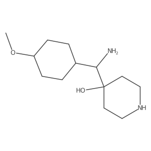 4-[Amino(4-methoxycyclohexyl)methyl]piperidin-4-ol Structure