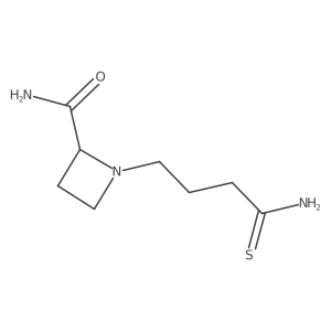 1-(3-Carbamothioylpropyl)azetidine-2-carboxamide Structure