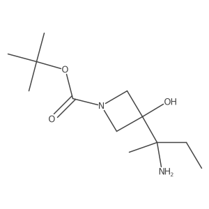 Tert-butyl 3-(2-aminobutan-2-yl)-3-hydroxyazetidine-1-carboxylate Structure