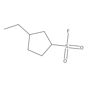 3-Ethylcyclopentane-1-sulfonyl fluoride结构式