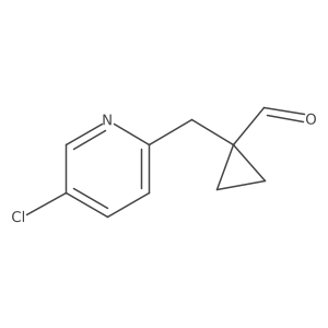 1-[(5-Chloropyridin-2-yl)methyl]cyclopropane-1-carbaldehyde结构式