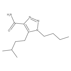 1-butyl-5-(3-methylbutyl)-1H-1,2,3-triazole-4-carboxamide结构式