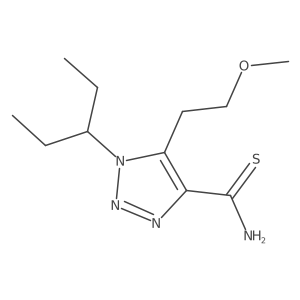 5-(2-methoxyethyl)-1-(pentan-3-yl)-1H-1,2,3-triazole-4-carbothioamide Structure