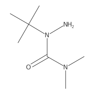 3-Amino-3-tert-butyl-1,1-dimethylurea结构式