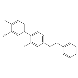 5-[4-(Benzyloxy)-2-fluorophenyl]-2-methylaniline结构式