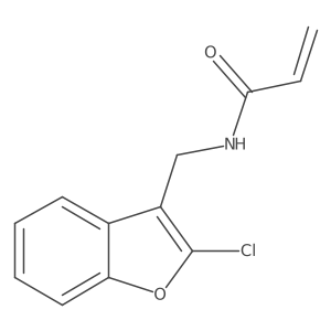 N-[(2-Chloro-1-benzofuran-3-yl)methyl]prop-2-enamide结构式