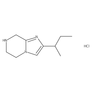 2-(butan-2-yl)-5H,6H,7H,8H-imidazo[1,2-a]pyrazine hydrochloride结构式