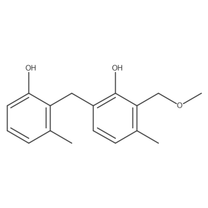 6-[(2-Hydroxy-6-methylphenyl)methyl]-2-(methoxymethyl)-3-methyl-phenol Structure