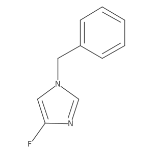 1-Benzyl-4-fluoro-1H-imidazole结构式
