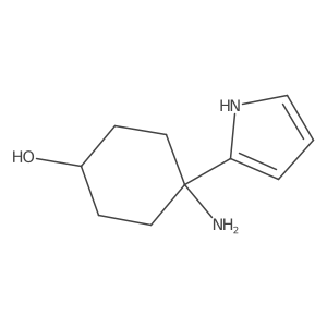4-amino-4-(1H-pyrrol-2-yl)cyclohexan-1-ol Structure