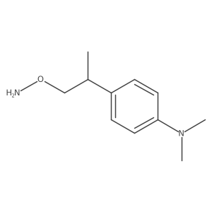 4-[1-(aminooxy)propan-2-yl]-N,N-dimethylaniline结构式