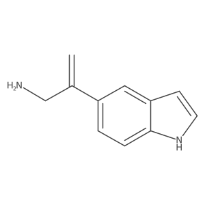 2-(1H-indol-5-yl)prop-2-en-1-amine结构式