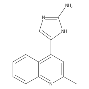 5-(2-methylquinolin-4-yl)-1H-imidazol-2-amine结构式