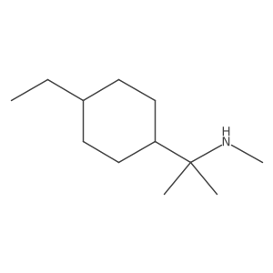 [2-(4-Ethylcyclohexyl)propan-2-yl](methyl)amine结构式