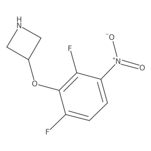3-(2,6-Difluoro-3-nitrophenoxy)azetidine结构式