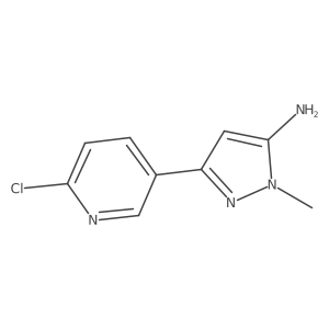3-(6-chloropyridin-3-yl)-1-methyl-1H-pyrazol-5-amine结构式