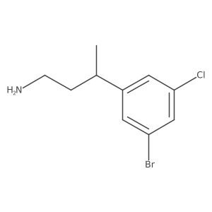 3-(3-Bromo-5-chlorophenyl)butan-1-amine Structure