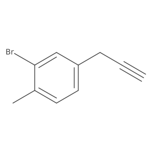 2-Bromo-1-methyl-4-(prop-2-yn-1-yl)benzene结构式