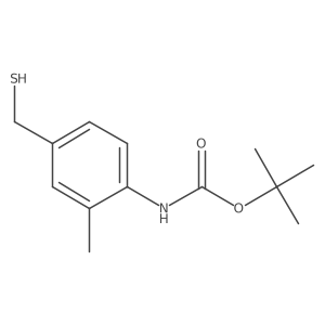 tert-butyl N-[2-methyl-4-(sulfanylmethyl)phenyl]carbamate Structure
