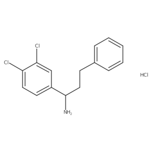 1-(3,4-Dichlorophenyl)-3-phenylpropan-1-amine hydrochloride结构式