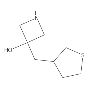 3-[(Thiolan-3-yl)methyl]azetidin-3-ol结构式
