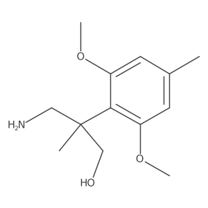 3-Amino-2-(2,6-dimethoxy-4-methylphenyl)-2-methylpropan-1-ol结构式