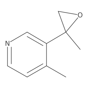 4-Methyl-3-(2-methyloxiran-2-yl)pyridine结构式