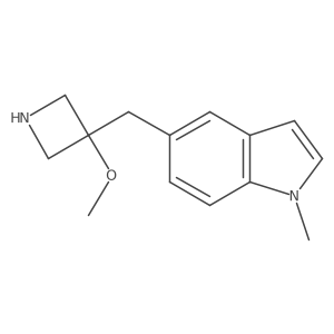 5-[(3-methoxyazetidin-3-yl)methyl]-1-methyl-1H-indole Structure