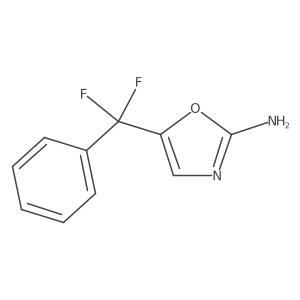 5-[Difluoro(phenyl)methyl]-1,3-oxazol-2-amine Structure