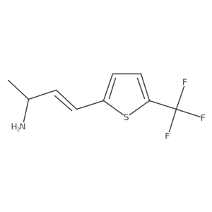 4-[5-(Trifluoromethyl)thiophen-2-yl]but-3-en-2-amine结构式