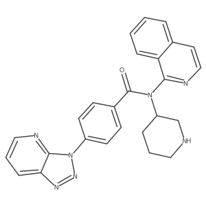N-isoquinolin-1-yl-N-[(3R)-piperidin-3-yl]-4-(triazolo[4,5-b]pyridin-3-yl)benzamide Structure
