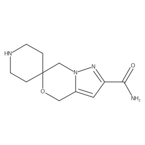 4',7'-Dihydrospiro[piperidine-4,6'-pyrazolo[3,2-c][1,4]oxazine]-2'-carboxamide Structure