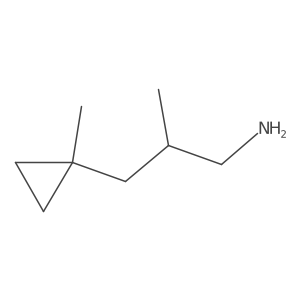 (2S)-2-methyl-3-(1-methylcyclopropyl)propan-1-amine结构式