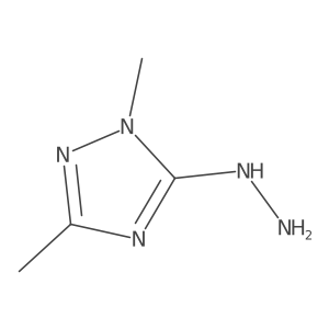 5-hydrazinyl-1,3-dimethyl-1H-1,2,4-triazole结构式
