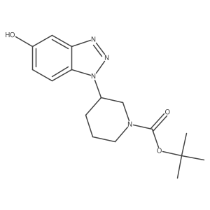 tert-butyl 3-(5-hydroxy-1H-1,2,3-benzotriazol-1-yl)piperidine-1-carboxylate Structure