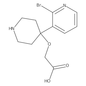 2-{[4-(2-Bromopyridin-3-yl)piperidin-4-yl]oxy}acetic acid结构式