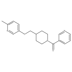 3-Methyl-6-{[1-(pyridine-3-carbonyl)piperidin-4-yl]methoxy}pyridazine结构式