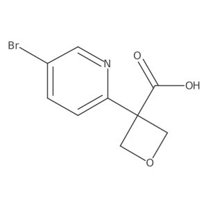 3-(5-Bromopyridin-2-YL)oxetane-3-carboxylic acid Structure